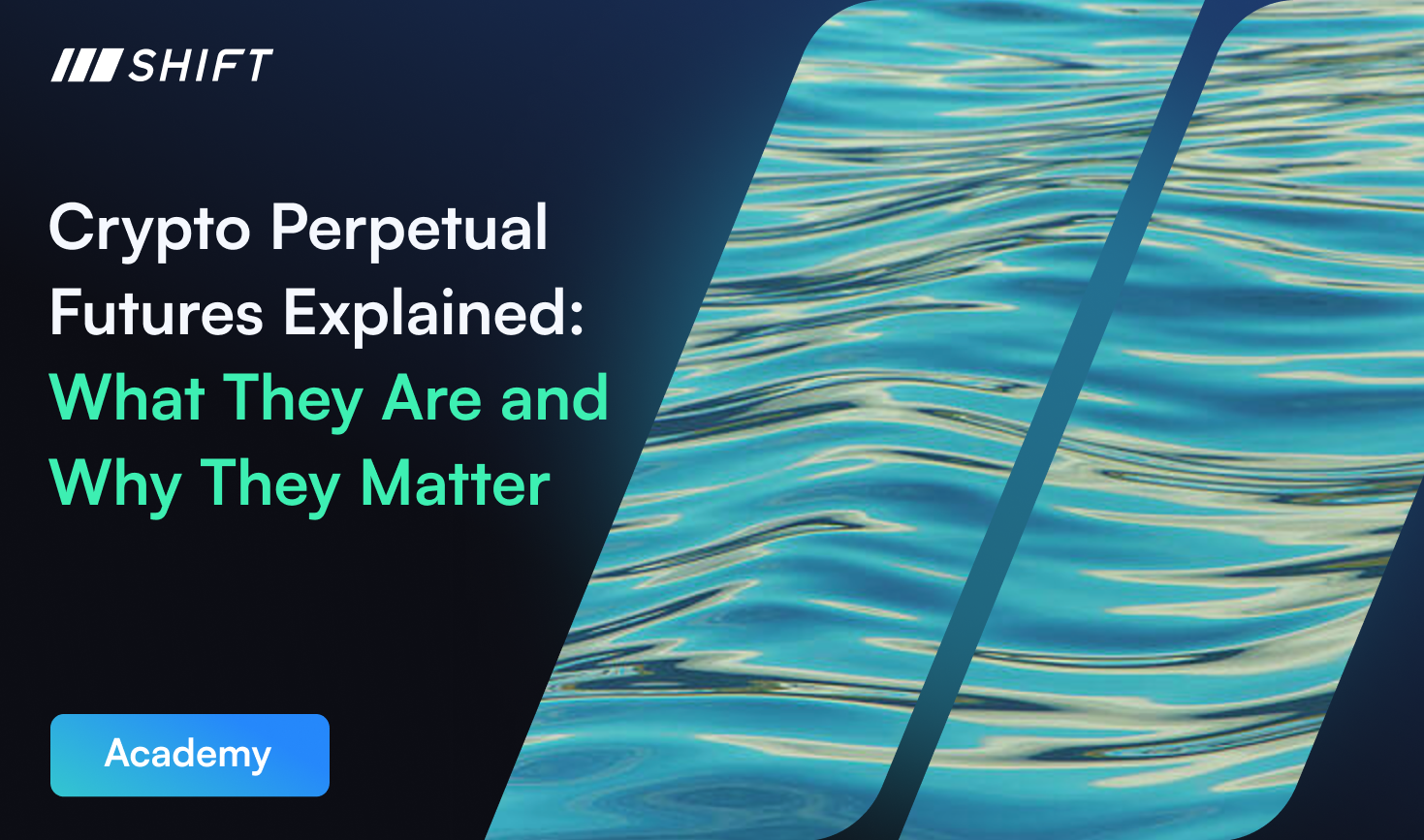 Banner image showing the title 'Crypto Perpetual Futures Explained: What They Are and Why They Matter' accompanied by the Shift Markets logo.